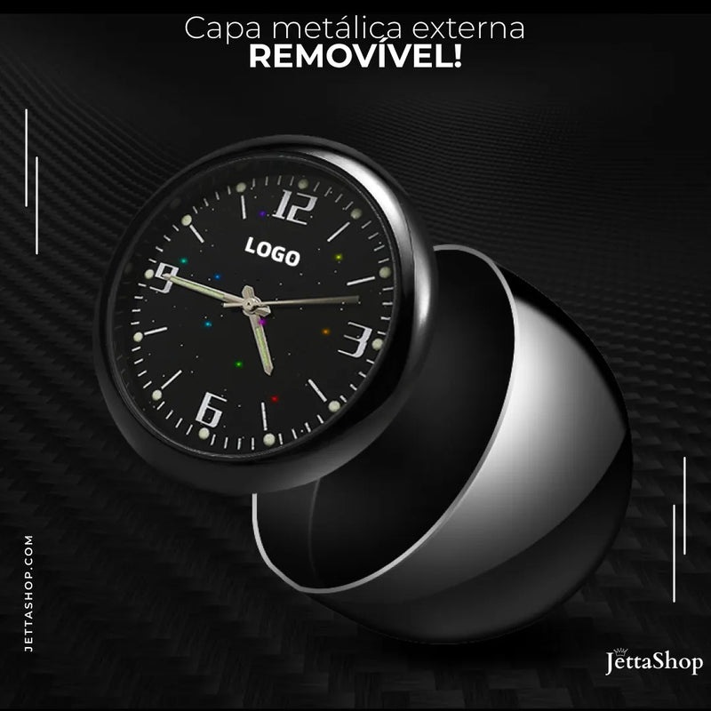 [COMPRE 1 LEVE 2] Mini Relógio Vintage de Painel Automotivo Personalizado - ClockJetta 2.0™