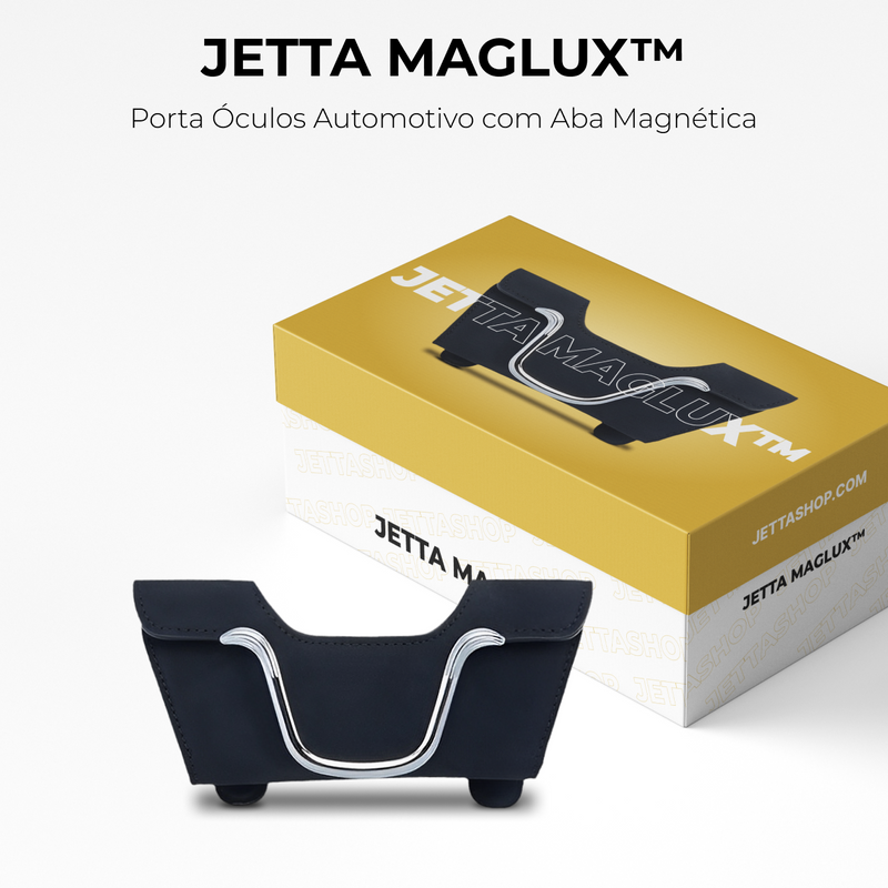 Porta Óculos Automotivo com Aba Magnética - Jetta MagLux™ [ESTOQUE LIMITADO]